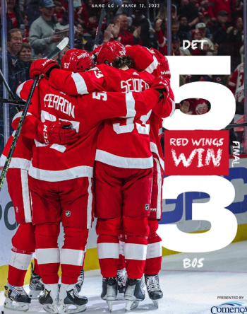 Pius Suter et les Red Wings prennent leur revanche