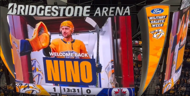 Nashville perd le match et Roman Josi