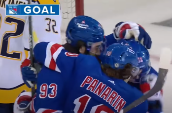 Quatre goals en moins de trois minutes pour les Rangers