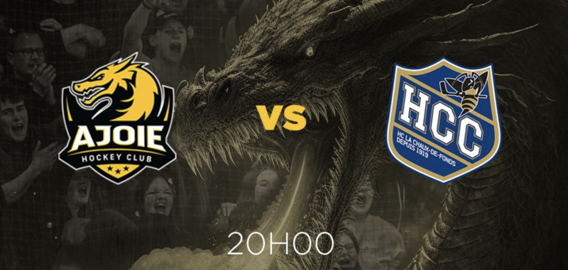 Formation des équipes et joueurs indisponibles pour le match Ajoie vs La Chaux-de-Fonds