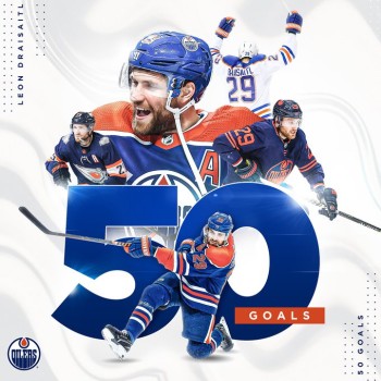 Leon Draisaitl signe un hattrick pour atteindre la barre des 50 buts de la saison et son 300e en carrière