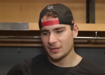 Timo Meier et Nico Hischier à l'interview