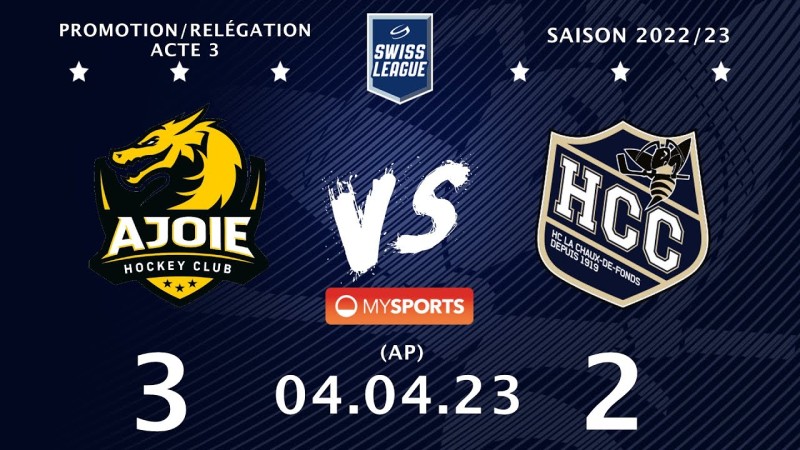 Les images du match Ajoie vs La Chaux de Fonds