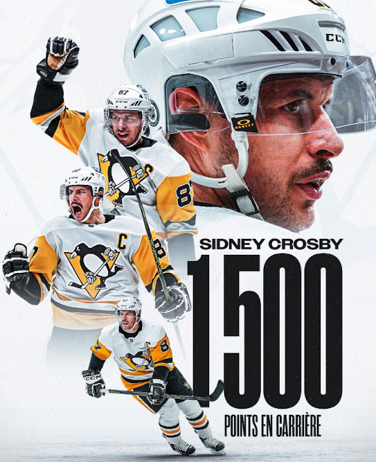Sidney Crosby a atteint plusieurs marques ce soir