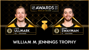 Ullmark et Swayman des Bruins remportent le trophée William M. Jennings