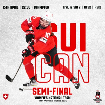 Mondiaux féminins : formation des équipes pour le match Canada vs Suisse