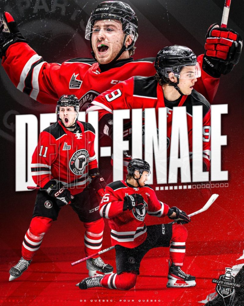 Théo Rochette et les Remparts passent en demi finale