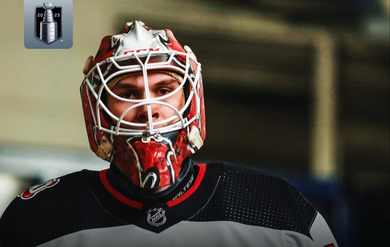 Les statistiques d'Akira Schmid sur ses trois premiers matchs de play-off en NHL