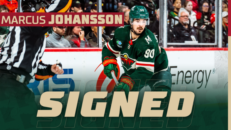 Marcus Johansson prolonge avec le Wild