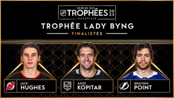 Hughes, Kopitar et Point sont nommés finalistes pour le trophée Lady Byng