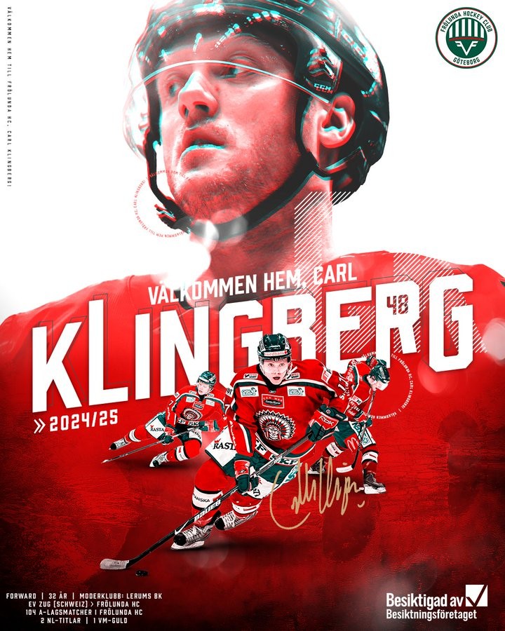 Un contrat de deux ans pour Carl Klingberg