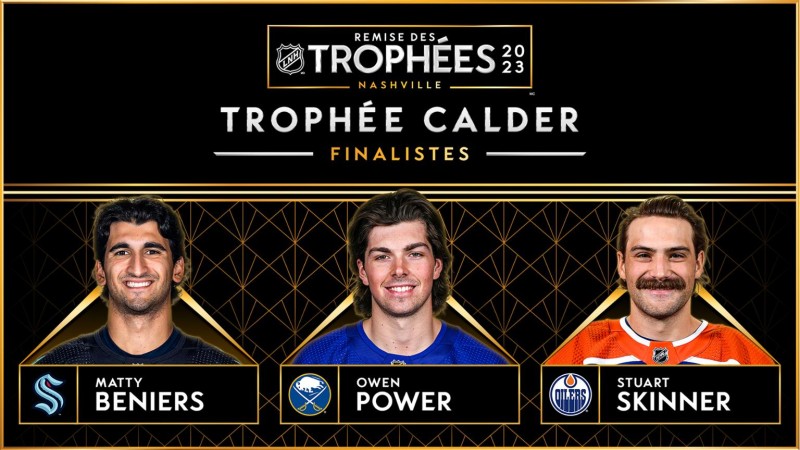 Beniers, Power et Skinner les finalistes pour le trophée Calder
