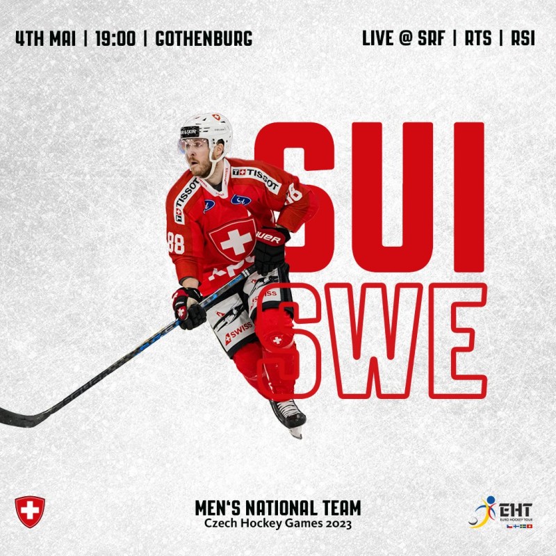 Formation des équipes pour le match Suisse - Suède