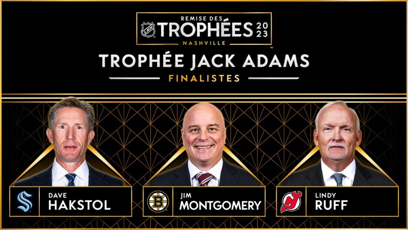 Hakstol, Montgomery et Ruff sont les finalistes au trophée Jack-Adams
