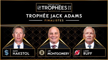 Hakstol, Montgomery et Ruff sont les finalistes au trophée Jack-Adams