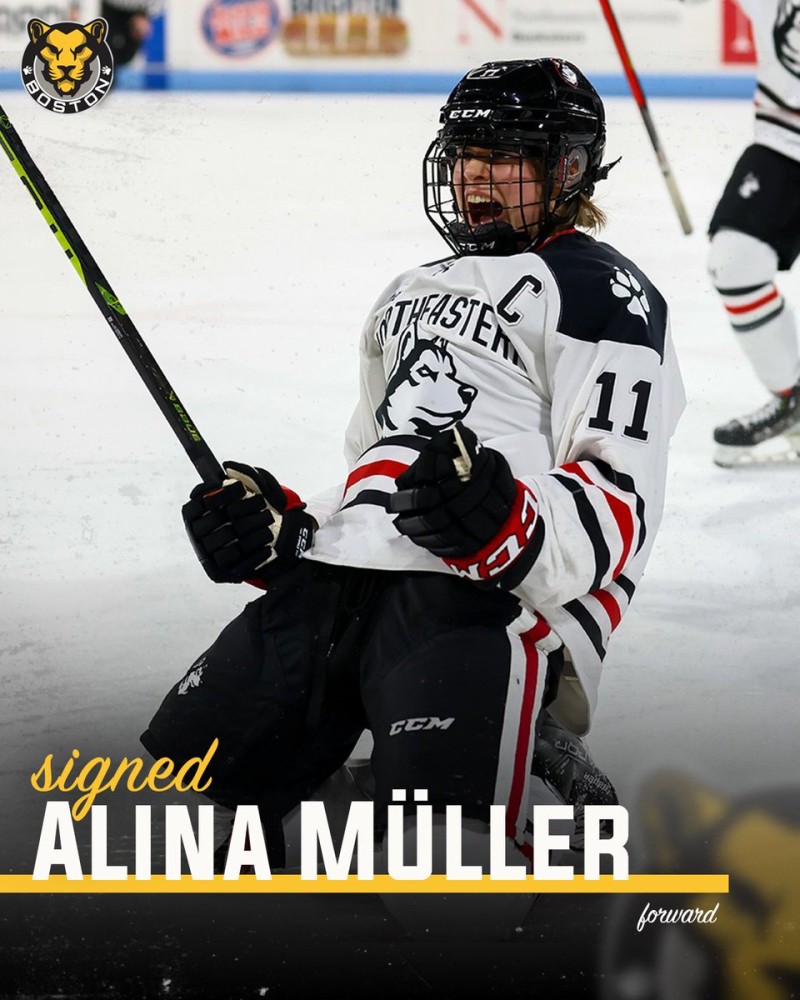 Alina Müller wird mit Boston spielen