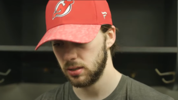 Interview d'après-match d'un Nico Hischier abattu