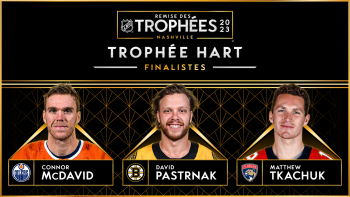 McDavid, Pastrnak et Tkachuk sont finalistes pour le trophée Hart