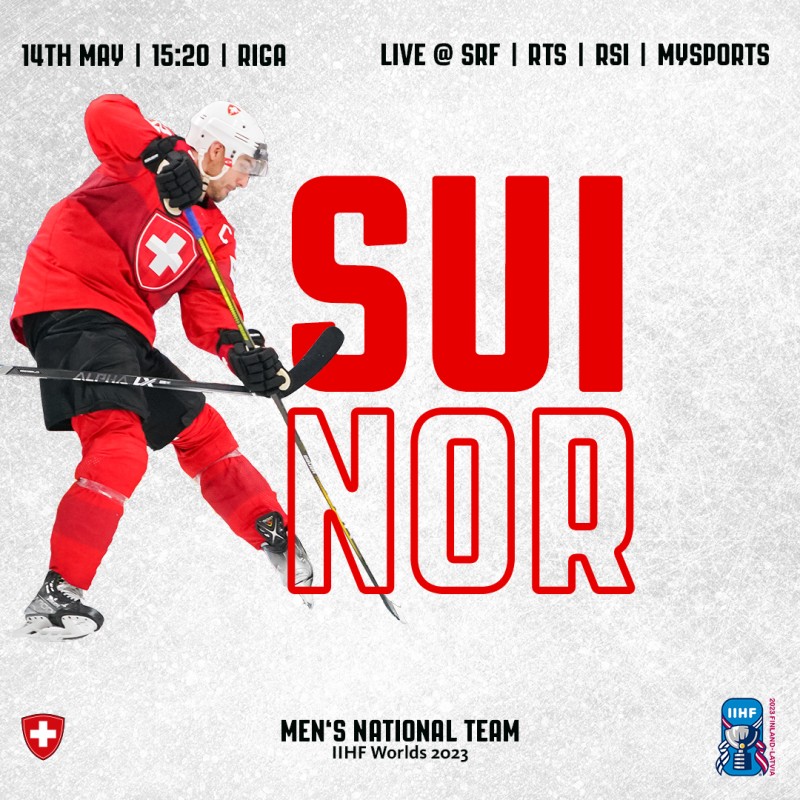 Formation des équipes pour le match Norvège - Suisse