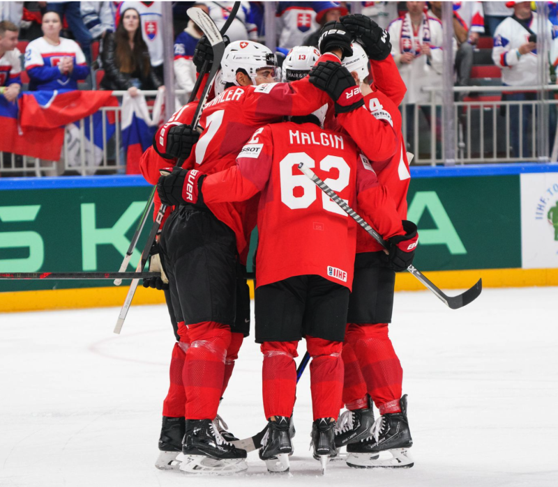 La Suisse continue son sans faute face à une Slovaquie accrocheuse