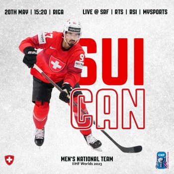 Formation des équipes pour le match Canada vs Suisse