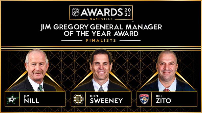 Nill, Sweeney et Zito élus finalistes pour le prix Jim Gregory du directeur général de l'année