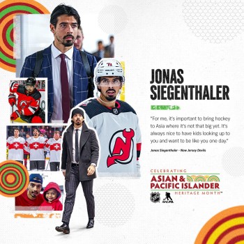 Jonas Siegenthaler veut être un modèle pour les fans asiatiques de hockey