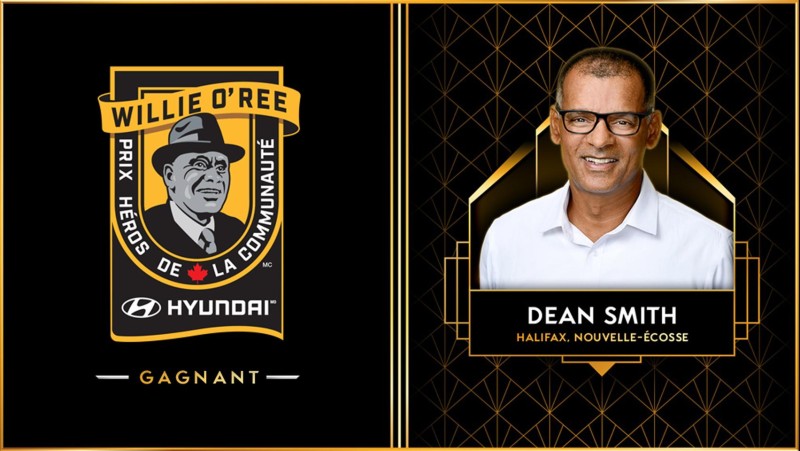 Dean Smith remporte le prix Héros de la communauté Willie O'Ree au Canada