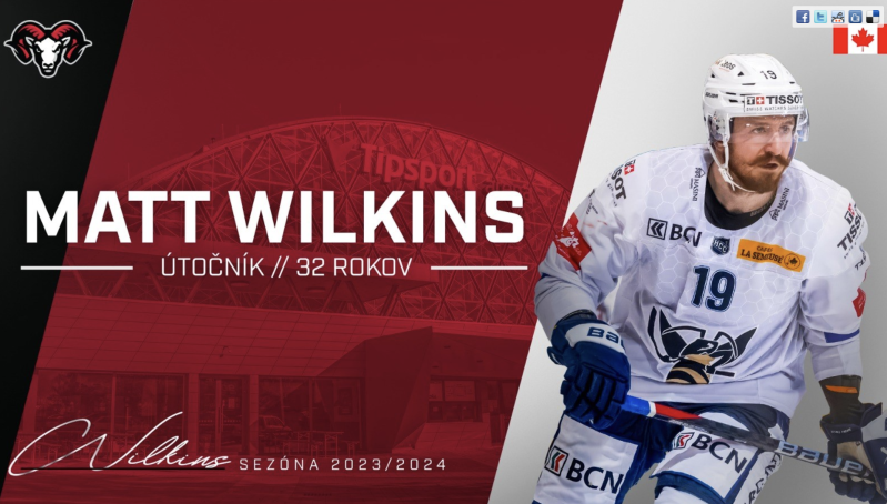 Matt Wilkins signe en Slovaquie