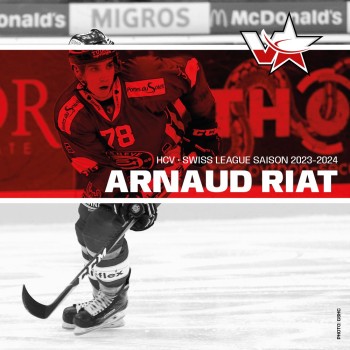Arnaud Riat rejoint le HC Martigny
