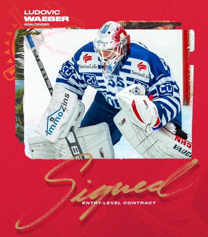 Ludovic Waeber était dans les plans des Panthers depuis fort longtemps