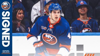 Samuel Bolduc restera avec les Islanders