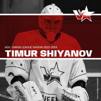 Timur Shiyanov défendra la cage de Martigny