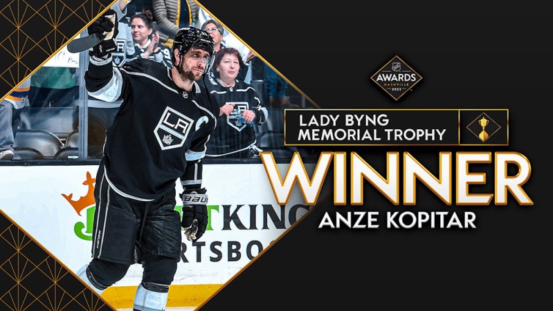 Anze Kopitar remporte le trophée Lady Byng