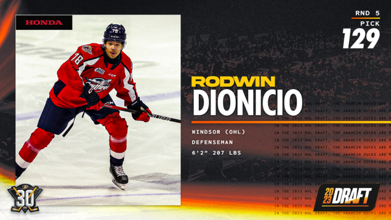 Rodwin Dionicio premier suisse drafté