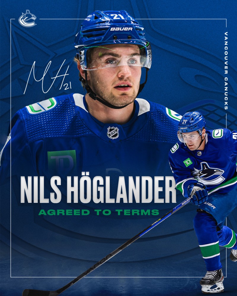 Les Canucks concluent un contrat de deux ans avec Nils Höglander