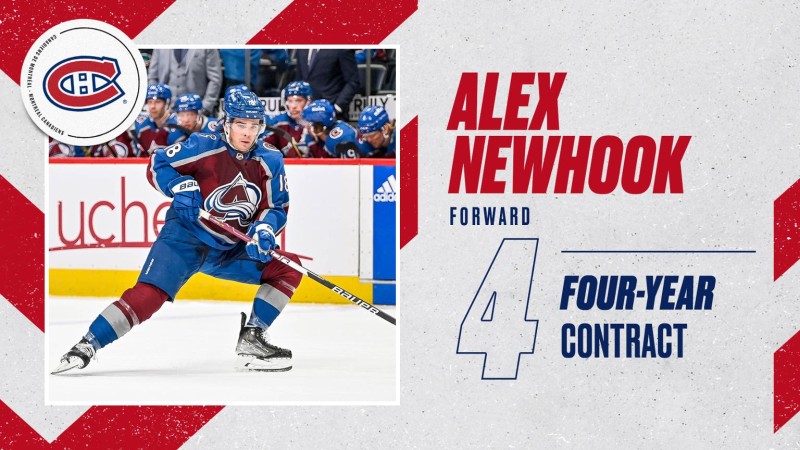 Contrat de quatre ans pour Alex Newhook