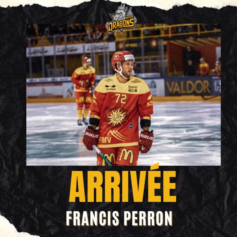Francis Perron jouera dans le championnat français