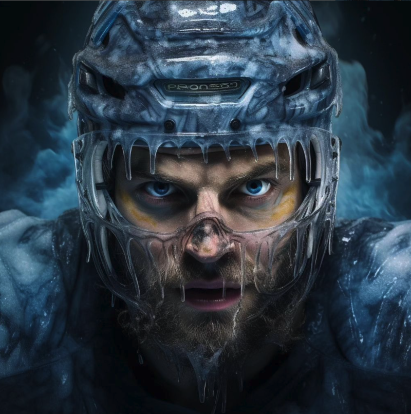 Des images virtuelles hockey générée par IA