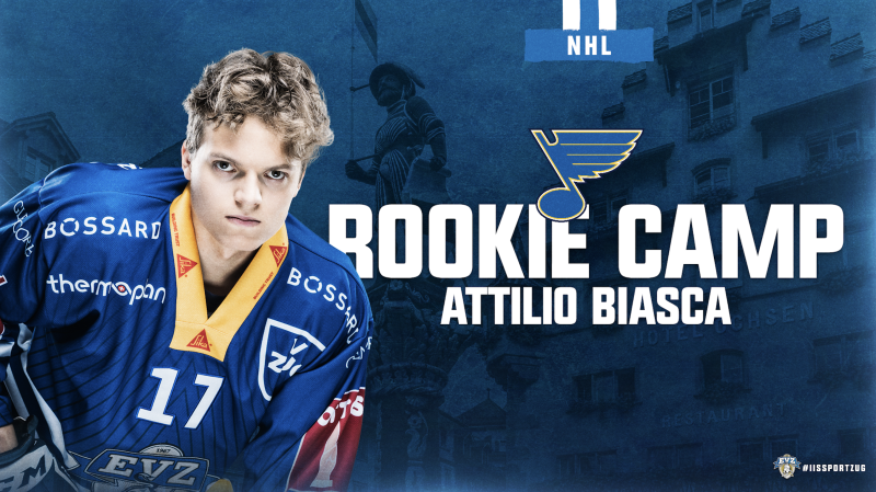 Attilio Biasca invité au premier camp des Blues de St Louis