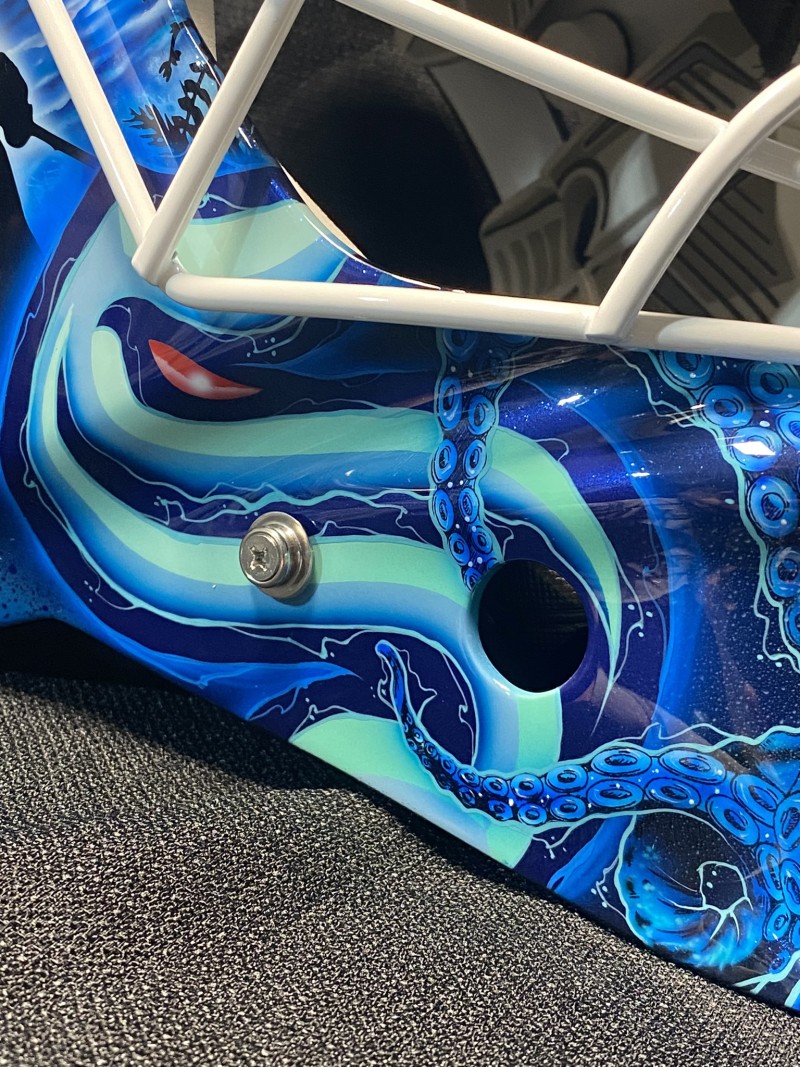 Le nouveau masque de Joey Daccord version Kraken