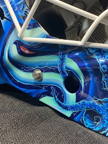 Le nouveau masque de Joey Daccord version Kraken