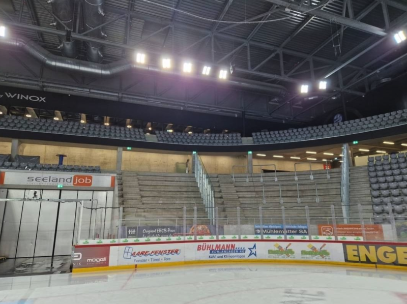 La capacité de la Tissot Arena en légère baisse