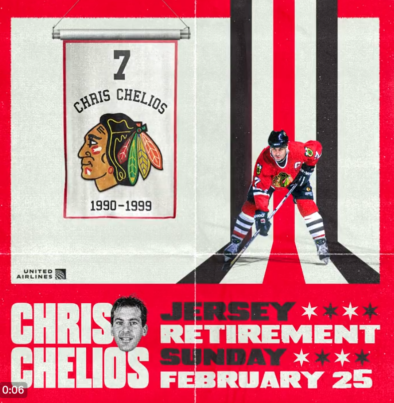 Le numéro de Chris Chelios sera retiré