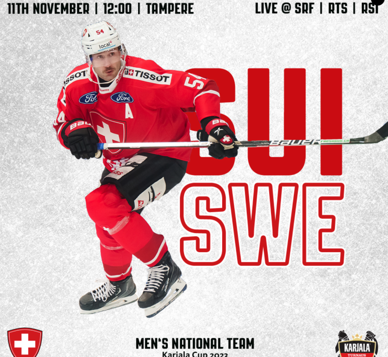 Formation de l'équipe de Suisse face à la Suède