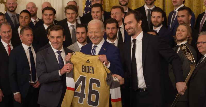 Les Golden Knights  reçus à la Maison Blanche