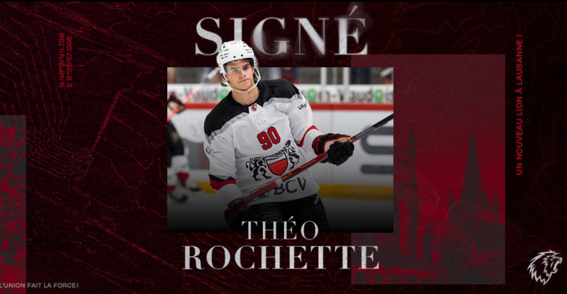 Théo Rochette prolonge avec Lausanne