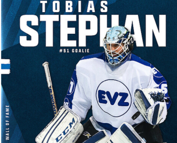 Tobias Stephan honoré par l'EV Zoug