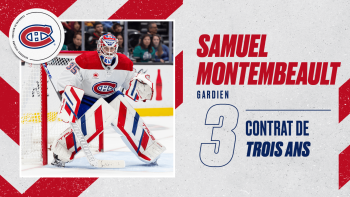 Un nouveau contrat de trois ans pour Samuel Montembeault