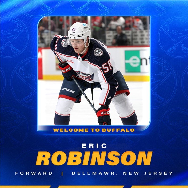 Eric Robinson rejoint les Sabres